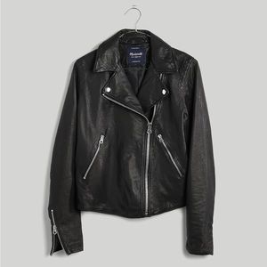 Madewell The Washed Leather Motorcycle Jacket